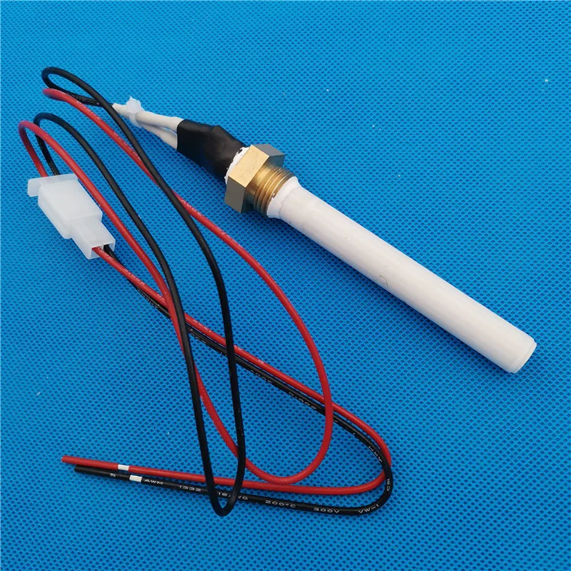 220V 300W 3/8inch thread Ceramic Igniter Ceramic Heating Tube spark plug for pellet stove OD11.5*L100mm Oven igniter