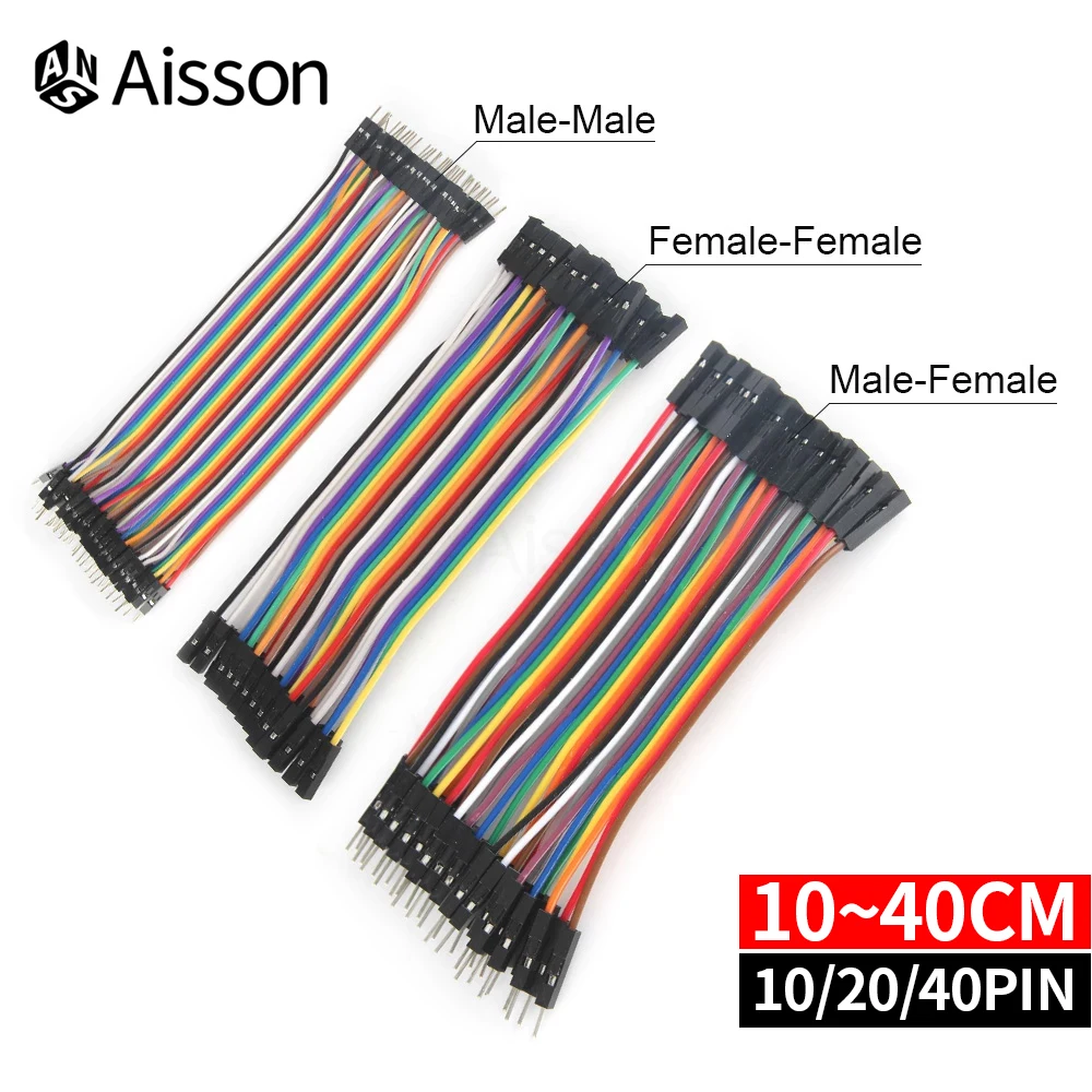 10/20/40PIN Cable Dupont Line 10cm 20cm 30cm Male to Male Female to Female Male to FeMale Jumper Dupont Wire Cable For PCB DIY