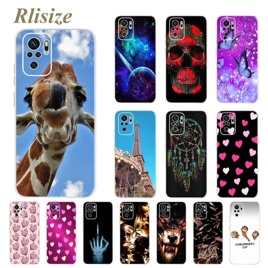 Bunte bemalte Hülle für Xiaomi Redmi Note 10 Hülle Note 10S weiche Silikon-TPU-Rückseite für Redmi Note 10S Note 10S Handyhüllen