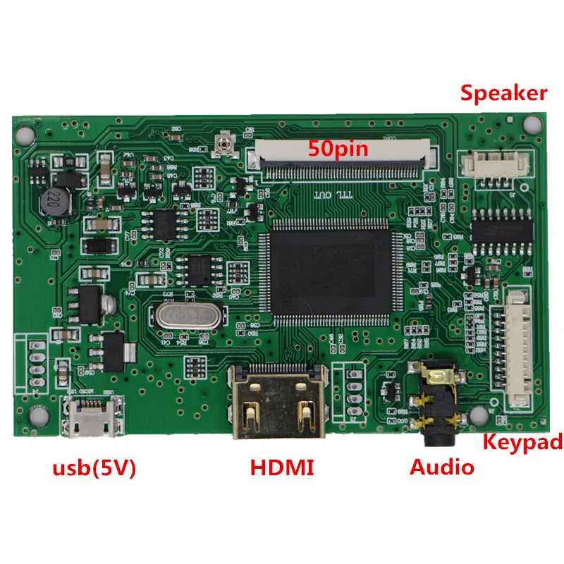 AT070TN92 Driver Board 50Pin LCD Screen Controller HDMI--compatible for  AT065TN14 AT070TN90 AT070TN94 AT080TN64 AT090TN10