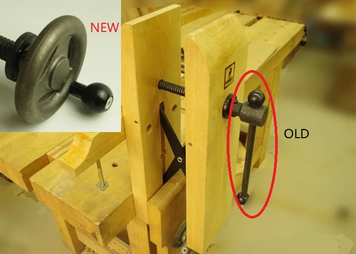 New Mini X Parallel Stand Cast iron handwheel for Workbench Mini Leg Vise, T.DEER WB-HDW, DIY Woodworking Workbench Accessories