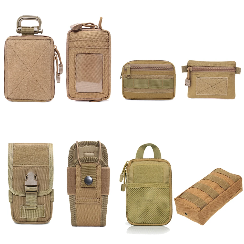 Molle Bags Tactical EDC Pouch Range Bag Medical Organizer Pouch Sport Wallet Small Bag Outdoor Hunting Accessories Equipment