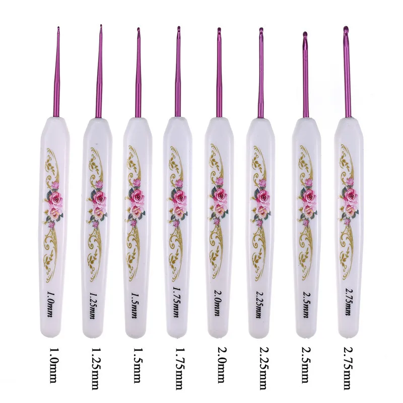 New 35pcs Crochet Hooks Set Aluminum Crochet Needles Yarn Weave Knitting Needles Hooks Scissors Rulers Sewing Kit For Beginner