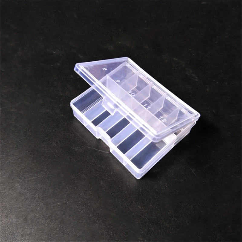 1pcs Fishing Tackle Boxes 10 Transparent Compartments Plastic Fishing Lure Bait Hook Storage Case Tackle Box High Strength Box