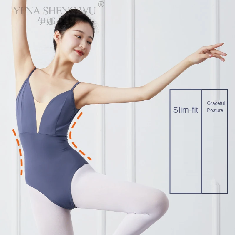 New Style Ballet Leotards Women Adult Dance Leotard Camisole Gymnastics Costume Ballerina Performance Leotard Beachwear Bodysuit