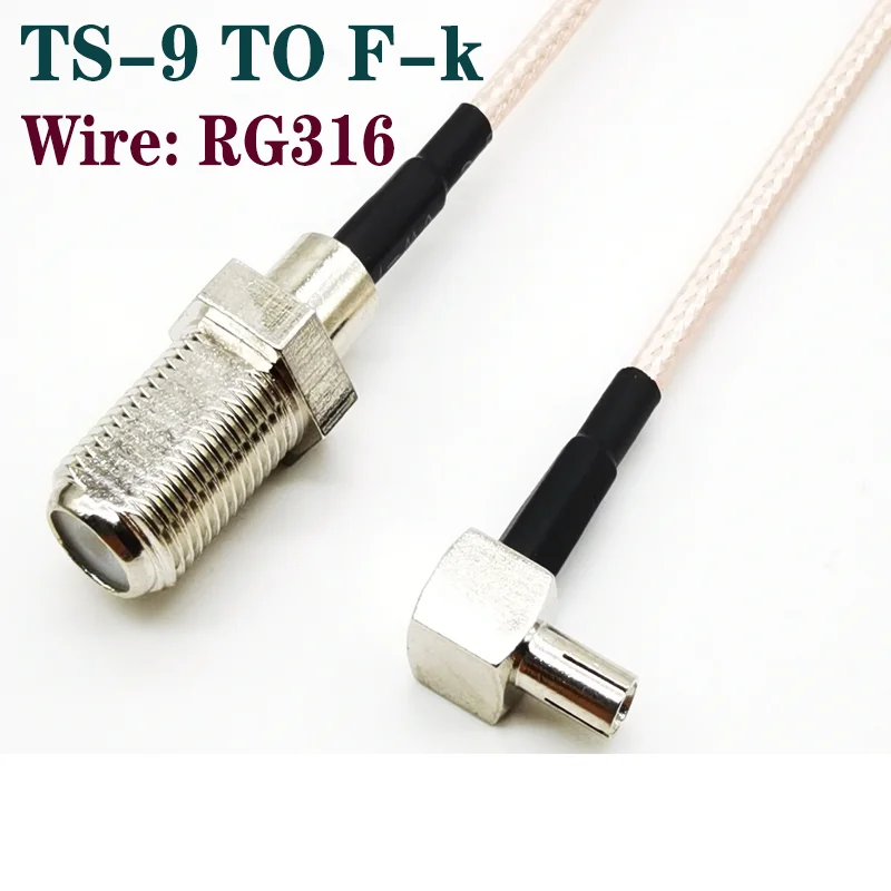 

TS transfer - 9 F female head extension line RG316 low loss RF radio frequency communication transmission feeder line The router