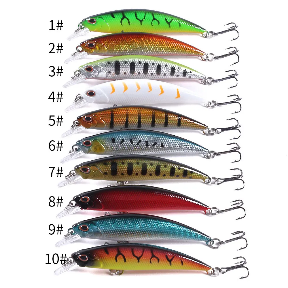 Sinking Minnow Fishing Lure Pike 8cm 9g Perch Bait Wobblers Artificial Hard baits Peche en mer Spring Goods for fishing