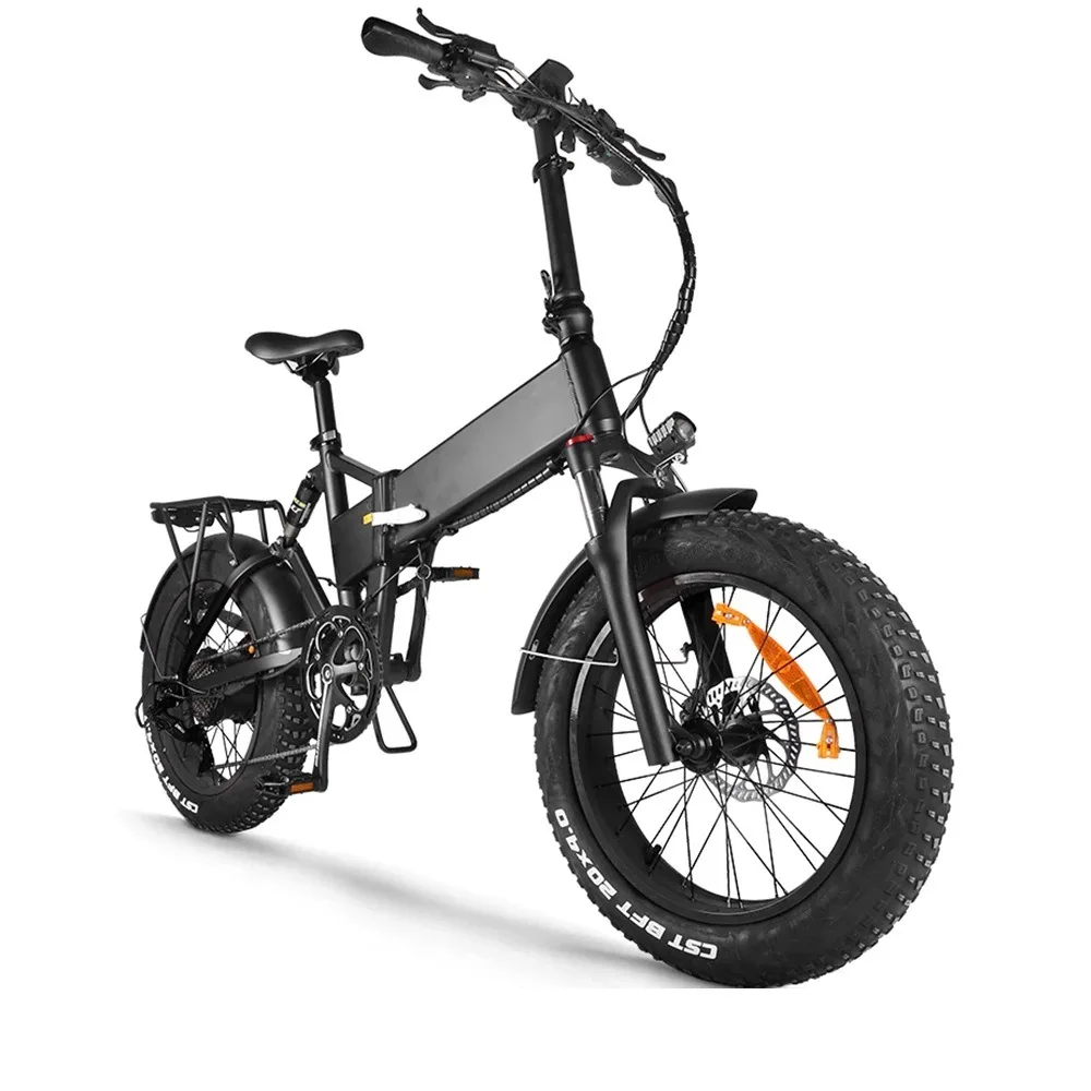 

20 Inch Multifunction Lithium Battery Black Folding Electric Bicycle