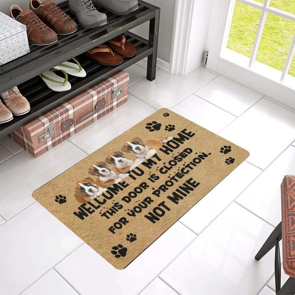 CLOOCL My German Shepherd Runs To Greet Me Doormat 3D Print Antislip Absorbent Mat Bathroom Bedroom Kitchen Mat Drop Shipping