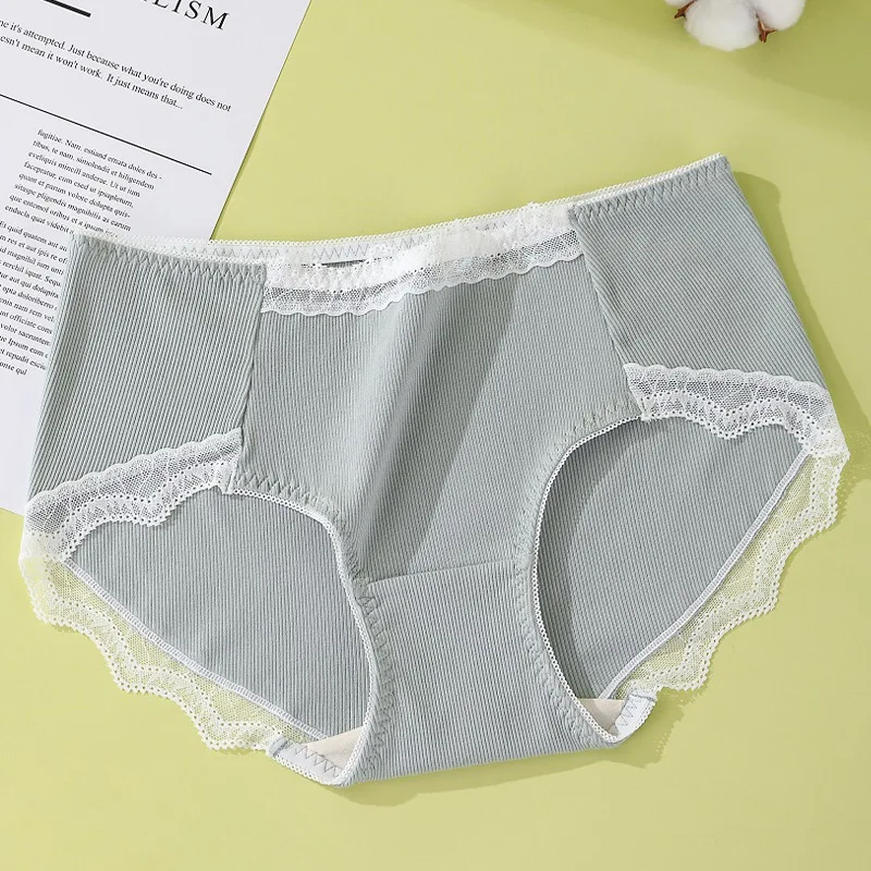 6PCS Seamless Panties Women Mid Waist Cotton Briefs Breathable Comfortable Women Underwear Lingerie Plus Size 3xl Panty Female