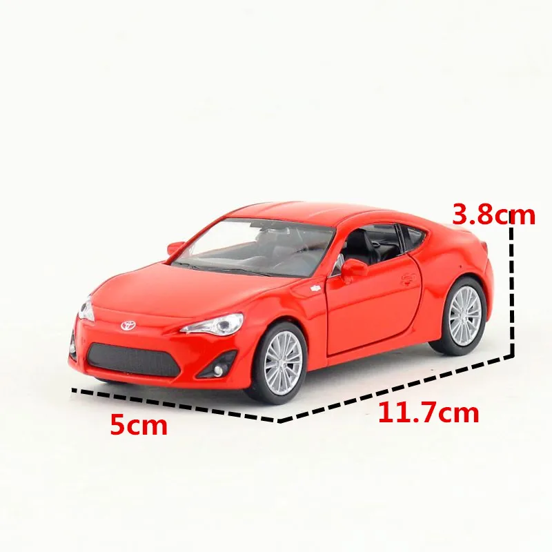 WELLY Toy Diecast Vehicle Model 1:36 Scale Japan TOYOTA 86 Super Sport Pull Back Car Educational Collection Gift Children