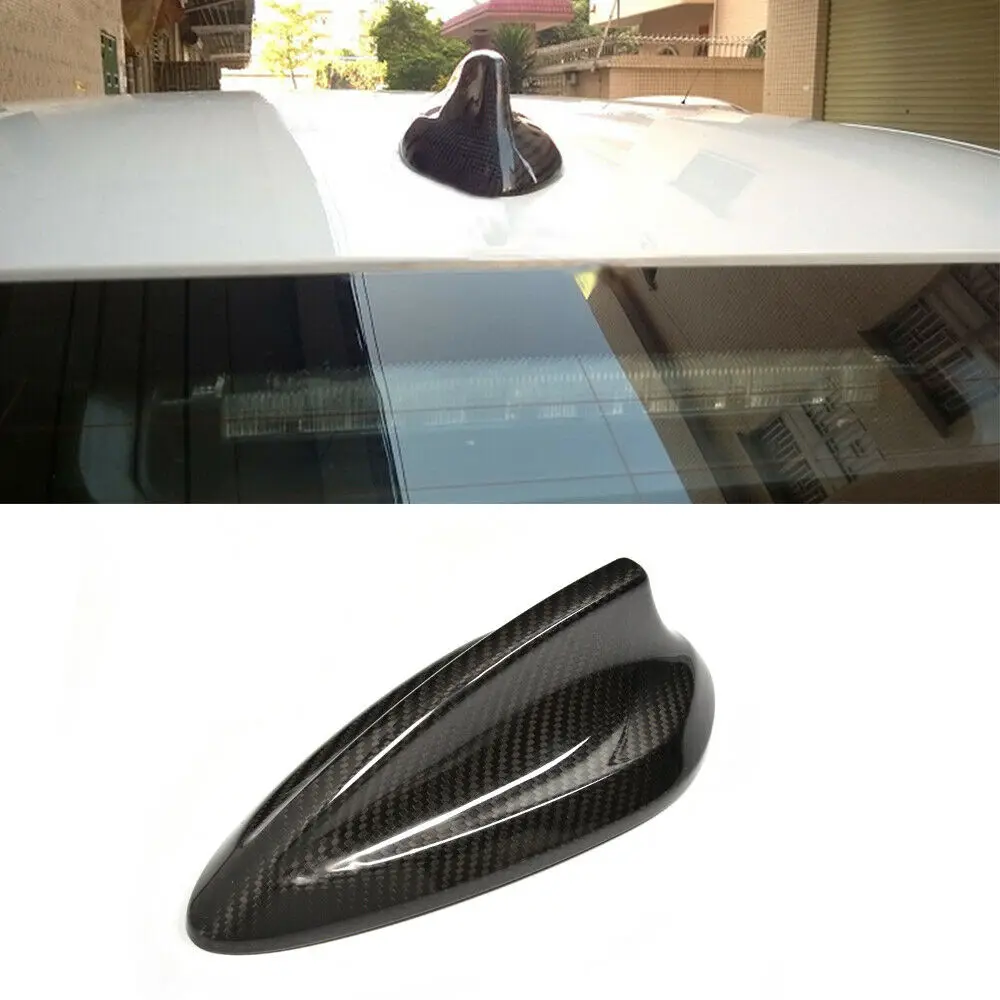 Fits For BMW F30 F22 F32 2013-2016 Carbon Fiber Look Shark Fin Roof Antenna Aerial Cover Decor Moulding Car Accessories