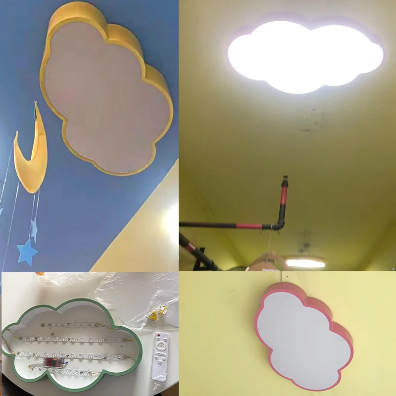 Children\'s Room Ceiling Light Bedroom LED Ceiling Lamp Classroom Playground Hall Kindergarten Ceiling Light Cloudy Cartoon Shape