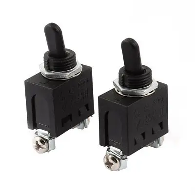 

AC 250V 5A SPST On Off Toggle Switch 2 Pcs for Makita 9523 Miller Grinder