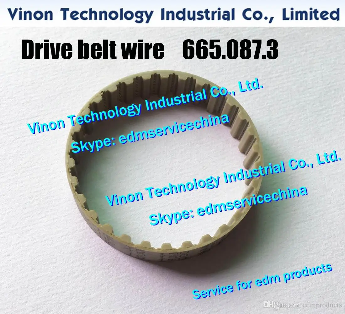 (2pcs) 665.087.3 edm Drive belt wire A352 for AC120,AC370HSS,AC150HSS,100D,200D,300D Timing belt draw off unit 665.087, 6650873