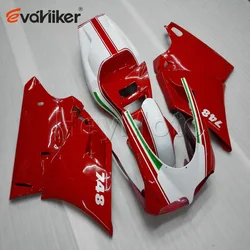 ABS Plastic Bodywork Set for 748 916 996 1996 1997 1998 1999 2000 2001 2002 red white motorcycle Fairing hull H2