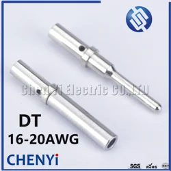 50pcs DT Series Pin Contact 0462-201-16141 0460-202-16141 Stainless Steel 16-20AWG Deutsch Crimp Solid Female male 1.5 Terminal