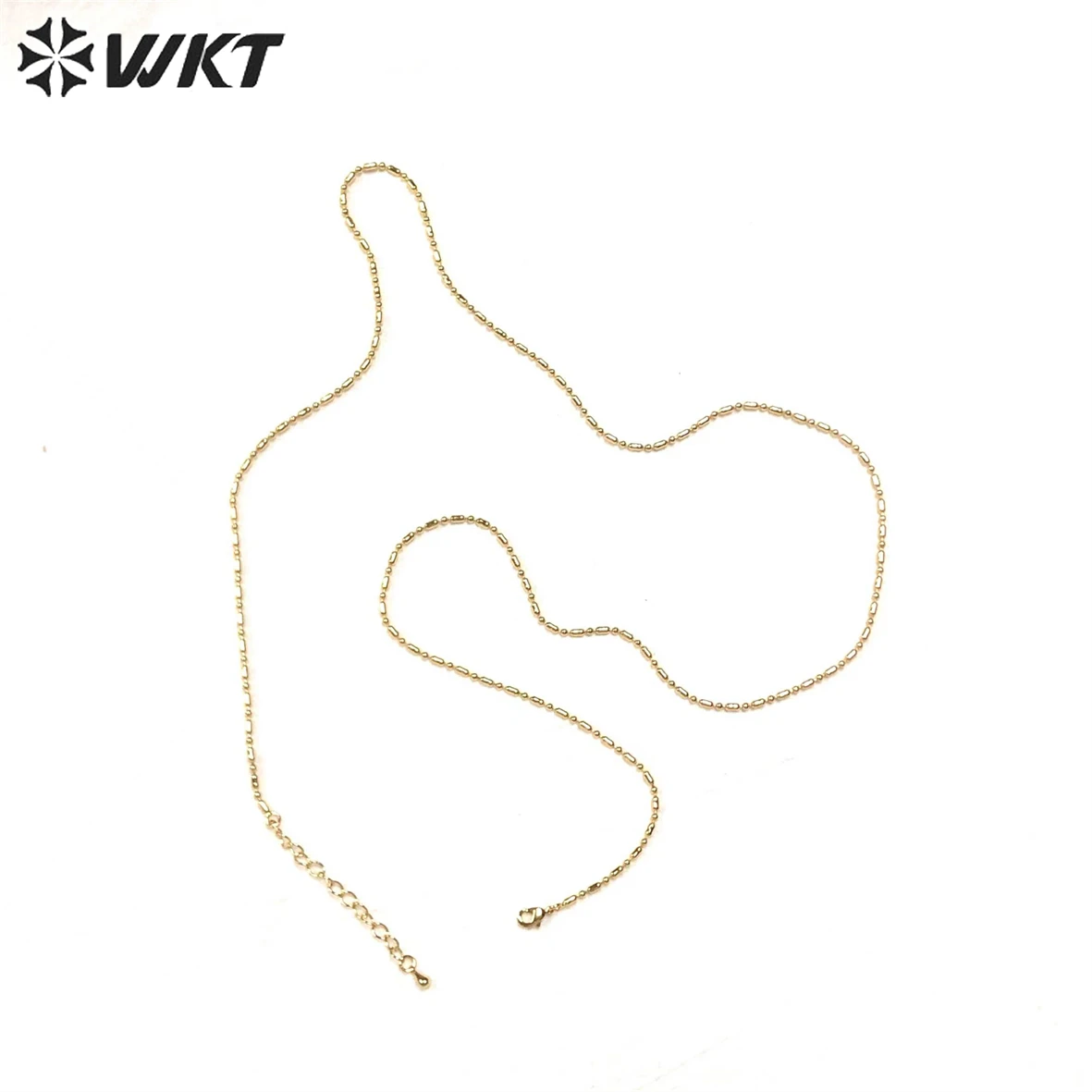 WT-BFN027 WKT Specially designed cylindrical Joining together Round ball The chain simple Necklace Women's headgear jewelry