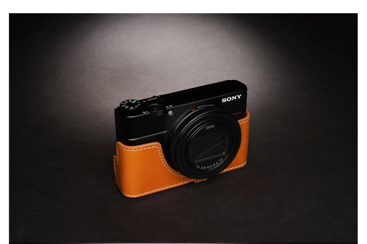 Genuine Leather Half Case for Sony RX100 M7 RX100 M6 RX100VII