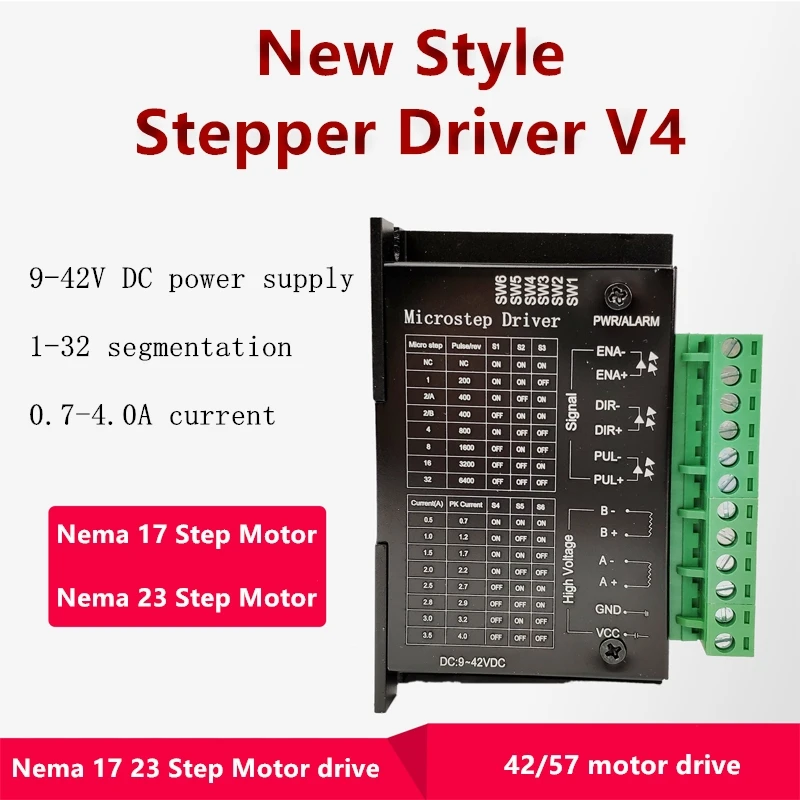 

OL440 stepper motor driver current adjustable 32 subdivision for Nema 17/23 Step Motor drive 42/57 motor drive