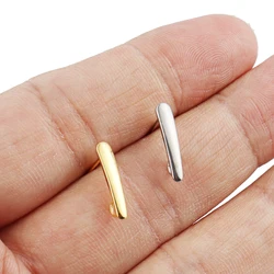 20pcs/lot Geometry Stainless Steel DIY Earring Base Rectangular Hanging Ear Pins Ear Hook Jewelry Making Connector Accessories