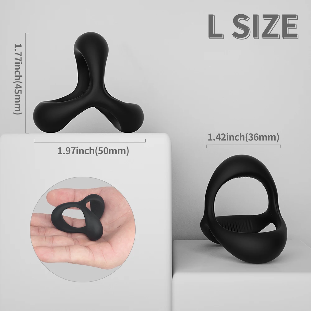 PHANXY Penis Cock Ring on for Men Delay Ejaculation Erection Sex Shop Toys for Couple Sextoy Penisring Man Dick Enlarger Rings