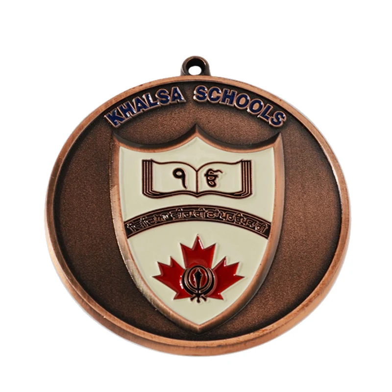 Custom Maple Leaf Medal Hot Sale Promotional Metal Medal