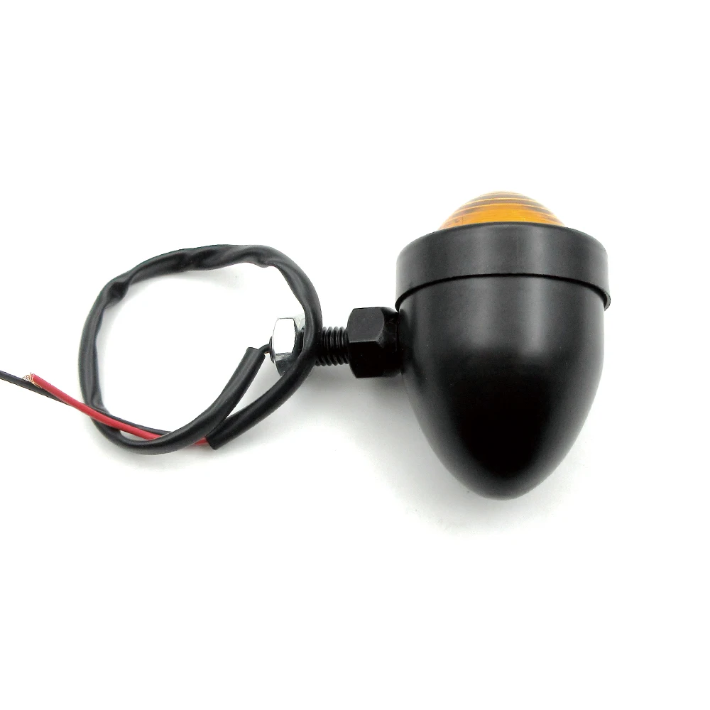 Motorcycles Bullet Turn Signal Lights Indicator Amber Blinker Retro Lamp For Harley Davidson Honda Yamaha Cruiser Bobber Chopper