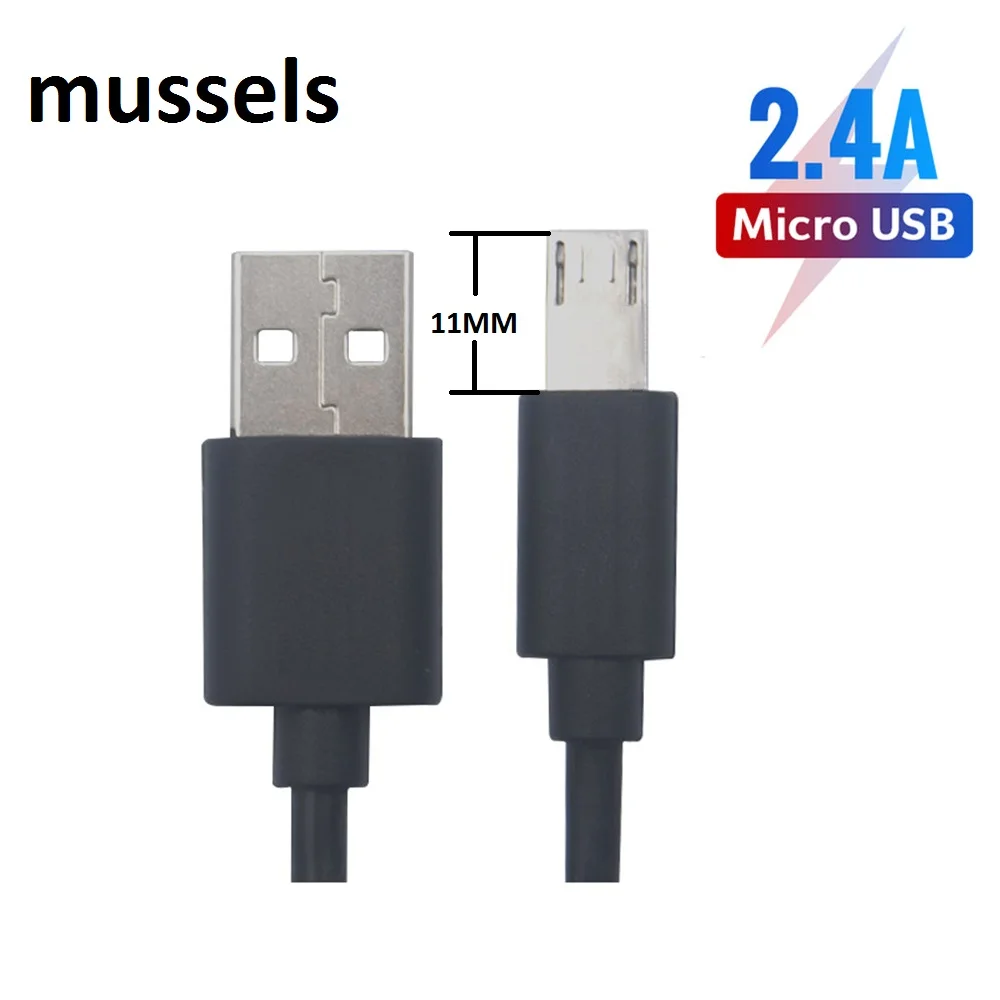 11mm Long Micro USB Cable Connector Extra Long Micro Usb Android Phone Cable Cabel Cord for Oukitel K6000 Pro K10000