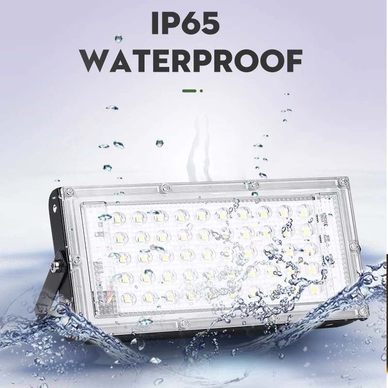 2pcs Led Flood Light foco led exterior Spotlight 220v 50W Outdoor Lighting Ip65 Waterproof Street Lamp Building Work Searchlight