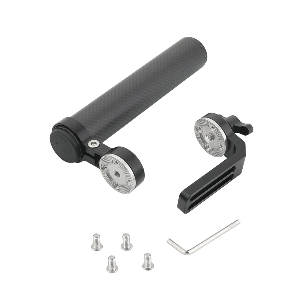 CAMVATE Carbon Fiber Top Griff Grip Mit M6 ARRI Rosette Montieren Sitz & 1/4 "-20 Schrauben Für DSLR kamera Käfig Rig Unterstützung System