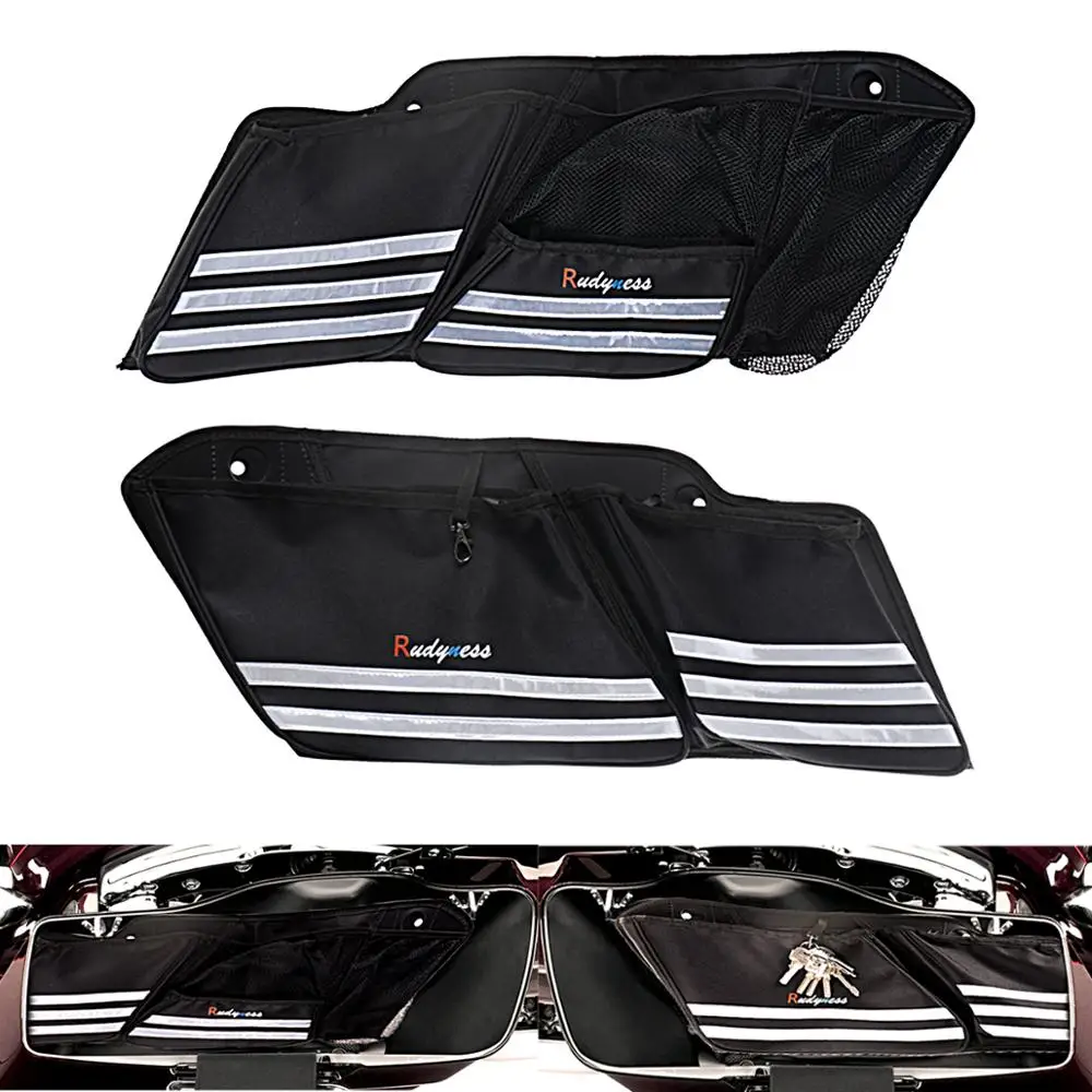 Saddlebag Liners Wall Organizer Storage For Harley Touring Electra Street Glide Road King FLH/T FLHX FLHR FLTR 1993-2022