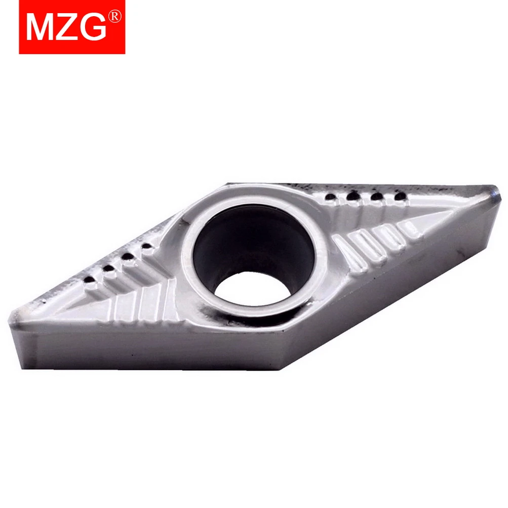 MZG 10Pcs VBGT 1103 1604 02 04 08 ZPW10 CNC Boring Turning Lathe Cutting Tools Aluminum Copper Processing Carbide Inserts