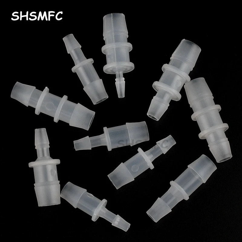 

3-200Pcs 9.5~12.7mm To 3.9~9.5mm PP Pagoda Reducing Direct Connectors Drip Irrigation Aquarium Fish Tank Air Pump Aerator Joints