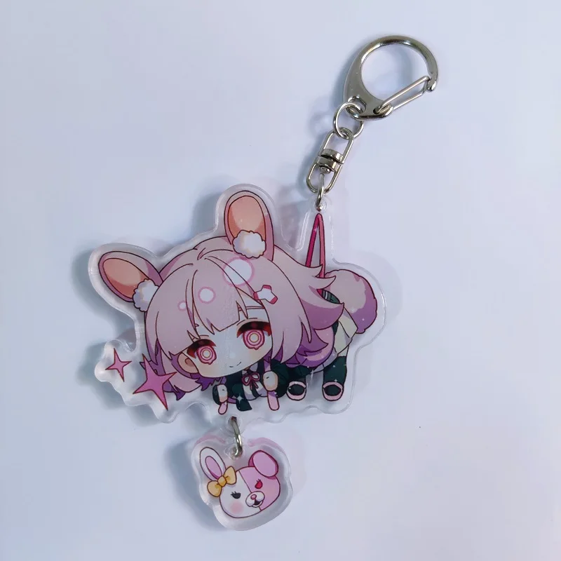 Danganronpa Anime Figure Keychain 2021 New Cartoon Bag Pendant portachiavi in acrilico zaino Unisex portachiavi ornamento regalo per i fan