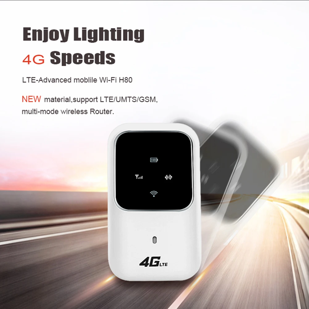 4G LTE Routers Portable Car Mobile Pocket 2.4G Wireless Router 100Mbps Hotspot SIM 4G-FDD WiFi Modem 802.11 b/g/n