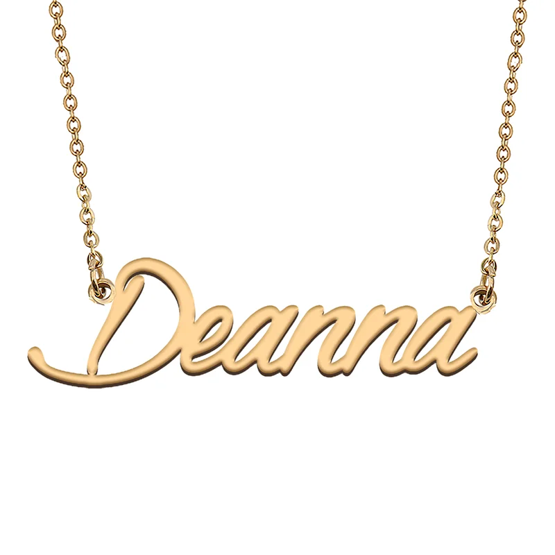 

Deanna Custom Name Necklace Customized Pendant Choker Personalized Jewelry Gift for Women Girls Friend Christmas Present