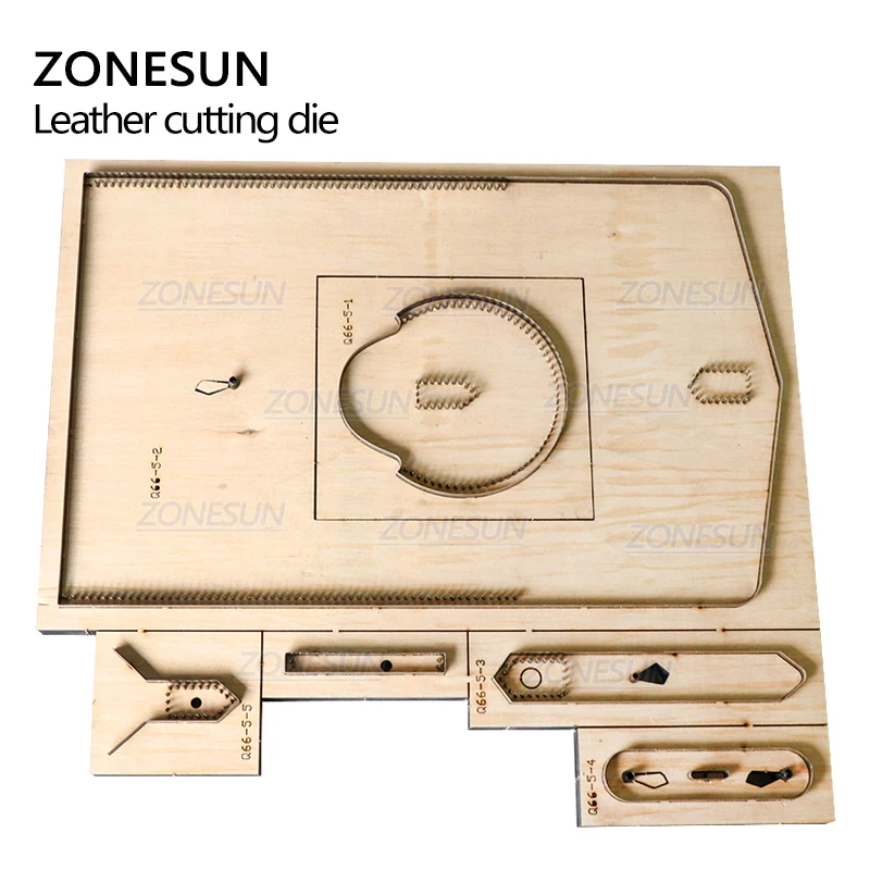 ZONESUN Cylinder Bag Leather Cutting Die Custom Cross-body bag Punching Tool Bag Steel Rule Die Small Wallet Cutter Die Cuts