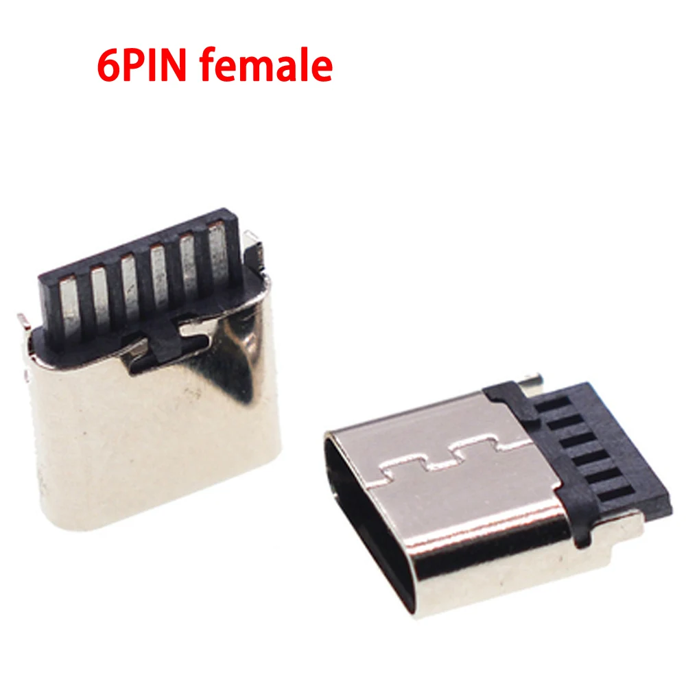 10 قطعة 20 قطعة صغيرة مايكرو 6 دبوس سلك لحام الإناث USB موصل جاك شحن ميناء المقبس الطاقة لينوفو سوني هواوي الهاتف اللوحي