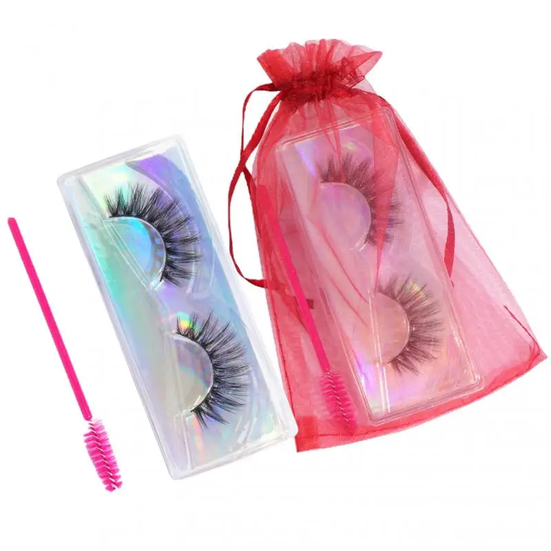 1 Pair Of Eyelashes Natural Eyelashes Dramatic False Eyelashes Artificial Eyelashes Mascara Long Long Eyelashes Thick Fibers