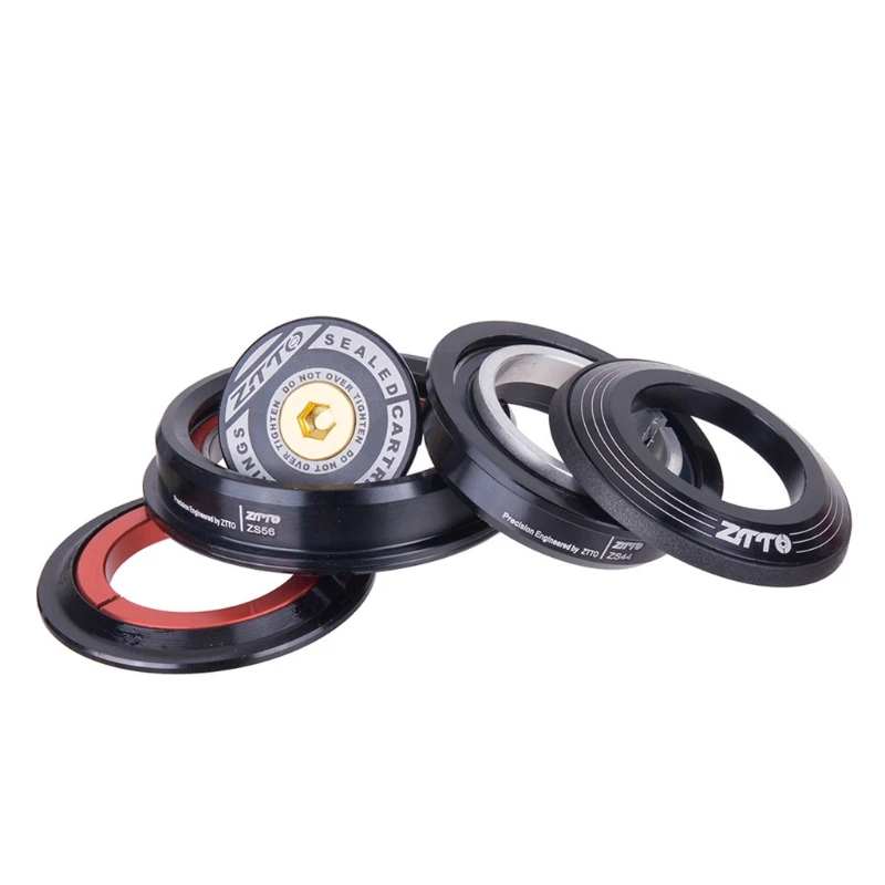 MTB Road Bike ZS44/ZS56 External Cone Tube Tapered Heads Cone Straight Dual Purpose Bowl Set Headset Bearing Set