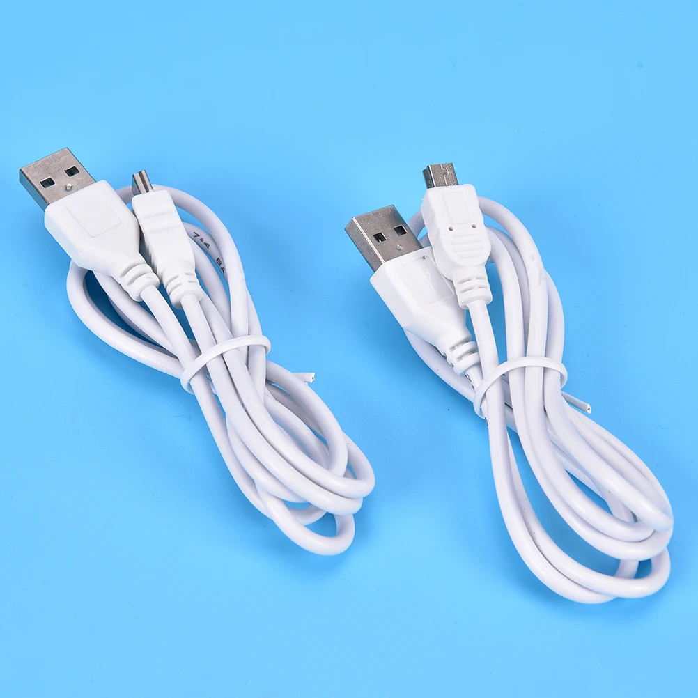 MINI Cable USB de 1m de largo, Cable de sincronización y carga tipo A 5 pines B, cargador de teléfono