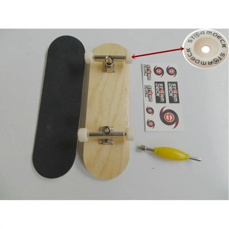 Jari Skateboard Profesional Jari Skateboard 5 Layer Maple Ujung Jari Braket Logam Pribadi DIY Jari Skateboard