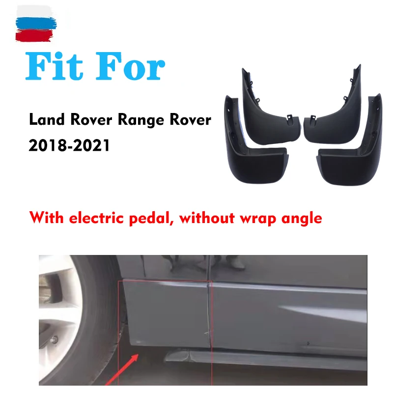 4pcs FOR Land Rover Ranger Rover L405 2018-2022 Mudguard Fender Mud Flap Guard Splash Mudflaps Car Accessories Auto Styline