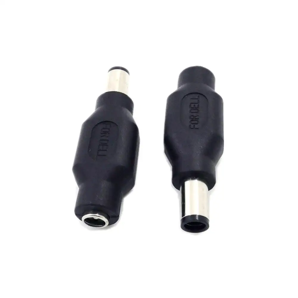 1Pair 7.4 x 5.0 mm DC Male to 5.5 x 2.1mm DC Female Power Plug Adapter Connector with chip for DELL for HP