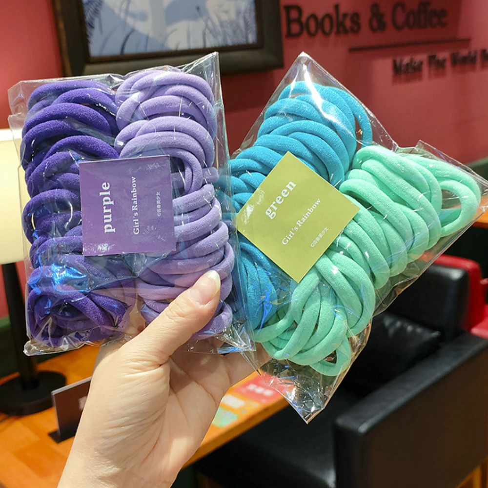 50/100PCS 5cm Hair Rope For Women Seamless Towel Loop Korea Hair Bands Gril Fashion Hair Accessories Headdress 2020 New