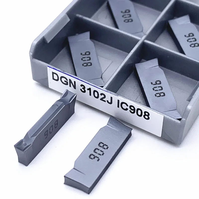 Imagem -03 - Cnc Carboneto de Inserção Entalhada Dgn 3003j 3003c para Sulco Ferramentas de Corte de Moagem Alta Qualidade Dgn3003j Dgn3003c Ic908