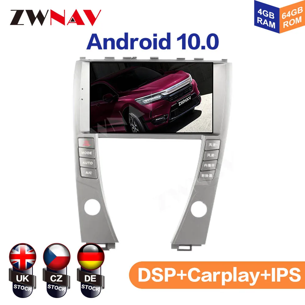 DSP Carplay Android 10 screen Car Multimedia DVD Player for LEXUS ES 2006-2012 GPS Auto Navigation Radio Audio Stereo Head unit