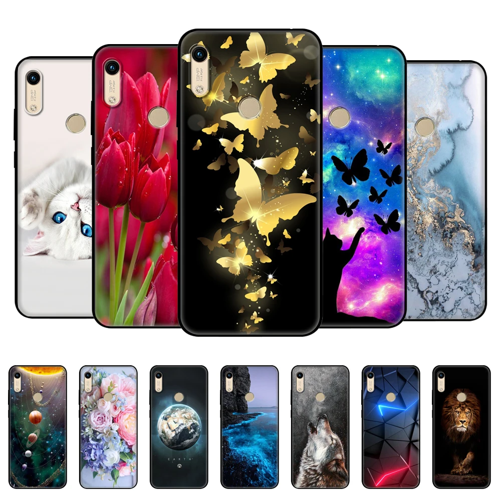 For Huawei y6 2019 Case Soft Silicon Phone Cover For Huawei Y 6 pro Prime 2019 MRD-LX1 MRD-LX1F Y6pro Y6Prime Bag black tpu case