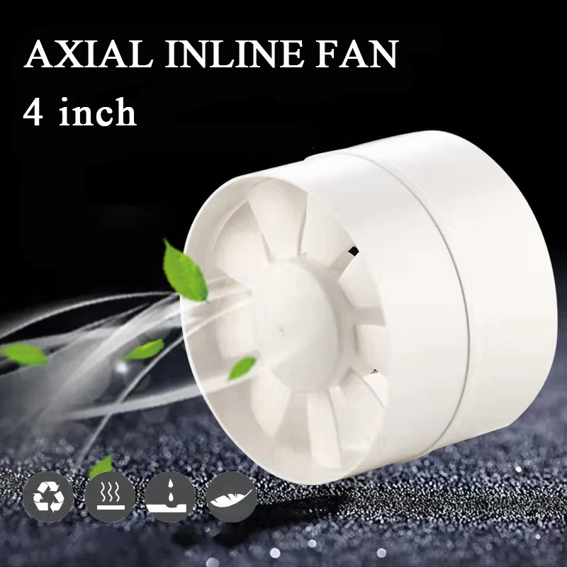 

4 inch mini fan inline duct fan ceiling ventilation pipe exhaust fan extractor fan for bathroom ventilator 100mm 220V